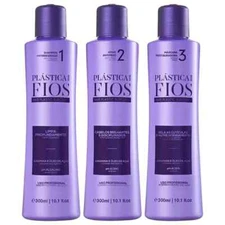 Cadiveu Plastica dos Fios Straightener Brazilian Keratin Hair Treatment 3x 300mL