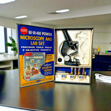 Gilbert Microscope and Lab Set Metal Case Wit...