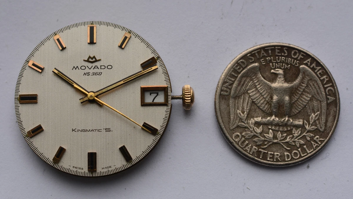 MOVADO HS360 Kingmatic S Swiss Wristwatch MOVEMENT Automatic cal. 408 TO SERVICE