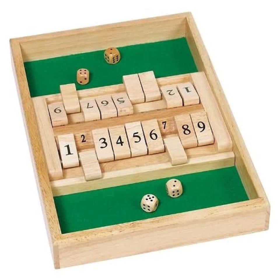 Goki 56897 Doppelspiel Shut The Box, Natur (US IMPORT) - Bild 1 von 1
