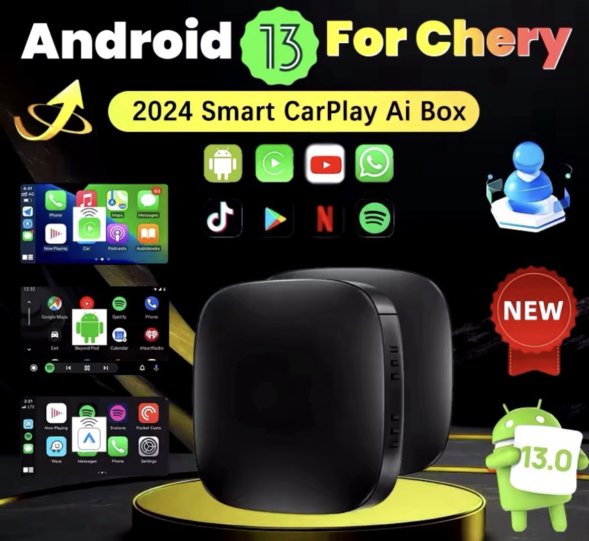 Android 13 CarPlay Ai Box Wireless Auto Smart Tv Netflix Youtube Fota WIFI - Miniatura 4