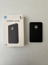 G-Technology G-DRIVE Mobile USB 3 1TB Black External Hard Drive Tested Works