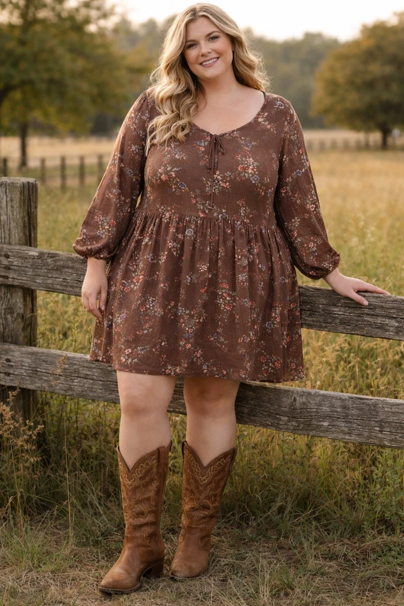 chinese dress ladies Women Western Boho Pattern V-Neck Holiday Super Long Plus Size Dress