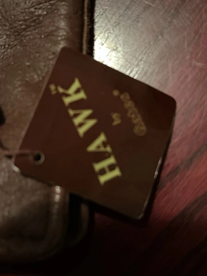 Hawk by Gates Leather Gloves Size XL Dark Brown, NWT, Men’s, Vintage  - Image 3 of 4