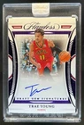 2021-22 Flawless Trae Young Amethyst Draft Gem Signatures Auto #3/3
