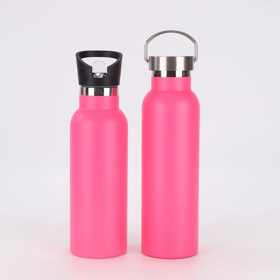 Botella de agua aislada de acero inoxidable 304 taza de vacío 17/34 oz para viajes deportivos Foto 2 de 4