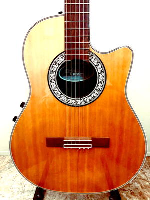 ジャンク OVATION Celebrity CS253 オベーション アコース Ovation Celebrity CC53 Acoustic/Electric Classical Guitar Solid