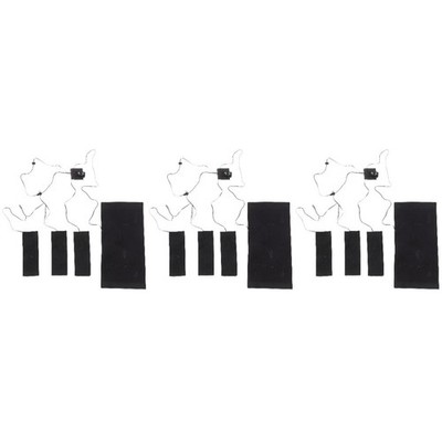 3pcs Kleidung Heizkissen komplexe Glasfaser -Heizblattheizung Kleidung Heizung