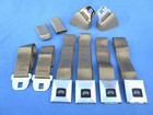 1966-67 GTO, Chevelle, Cutlass, Deluxe GM Carriage Logo Seat Belt Set/4 - Gold