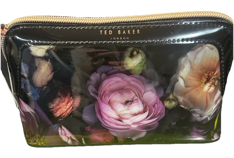 Bolsa cosmética floral Ted Baker London nova com etiquetas - Imagem 2 de 4