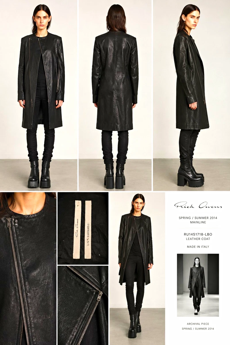 25+ Rick Owens Leather Coats, Jackets & Vests for Women for sale
