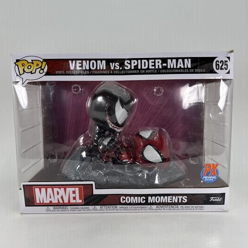 Funko Pop! Comic Moments ~ Venom vs Spider-Man #625~ PX Exclusive BOX DAMAGE