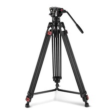 NEEWER TP74D 74" Video Tripod w/Fluid Head, QR Plate, 17.6lb Load