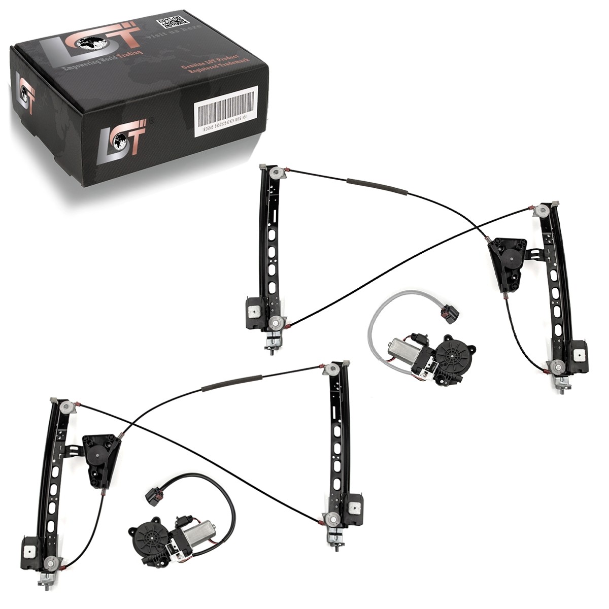 2x Window with Motor Front for Ford Focus II MK2 Cc Cabrio Coupe 2006-2010