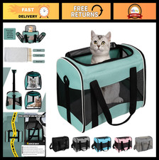 Soft-Sided Cat Carrier Bag - Airline Approved Pet Travel Case for Cats Dogs up