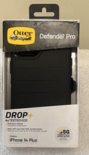 New OtterBox Defender Pro Series Case and Holster For iPhone 14 Plus-Black
