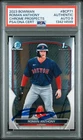 2023 1st Bowman Chrome Roman Anthony Signed Card Rookie Red Sox Auto 9 PSA