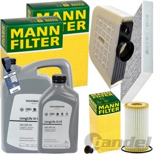 MANN INSPEKTIONSPAKET+6L ORIGINAL 0W-30 ÖL passend für AUDI Q7 4M TOUAREG TDI