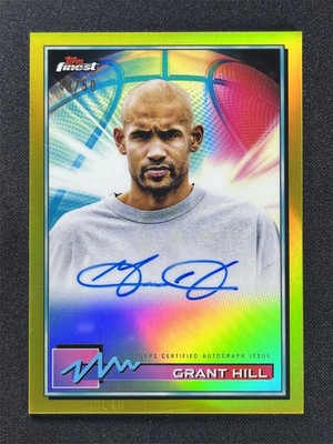 その他 Topps Finest Refractor Grant Hill /289 2021 Topps Finest Basketball Grant Hill #FA-GH Gold Finest