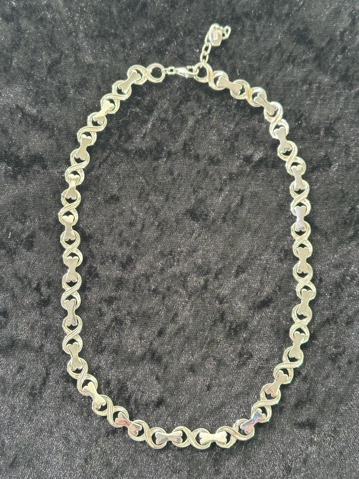 925 Silber Esprit Damen Halskette Collier Schleifen Design 41cm - 31,5 Gramm - Bild 4 von 4