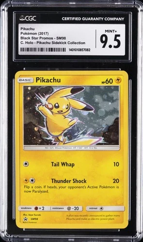 2017 POKEMON BLACK STAR PROMOS #SM98 PIKACHU CGC 9.5
