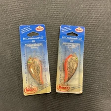 2 Vintage Mann’s Loudmouth Crankbait Fishing Lure Crawdad (1 Lot 1 Price) 