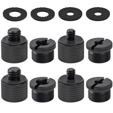12 Pieces Mic Stand Adapter, Mic Thread Screw Adapter 5/8 Female to 3/8 Male ...