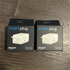 Amazon Smart Plug Lot of 2, White, Wi-Fi, Wor...