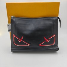 Fendi Classic Monster Black Leather Handbag