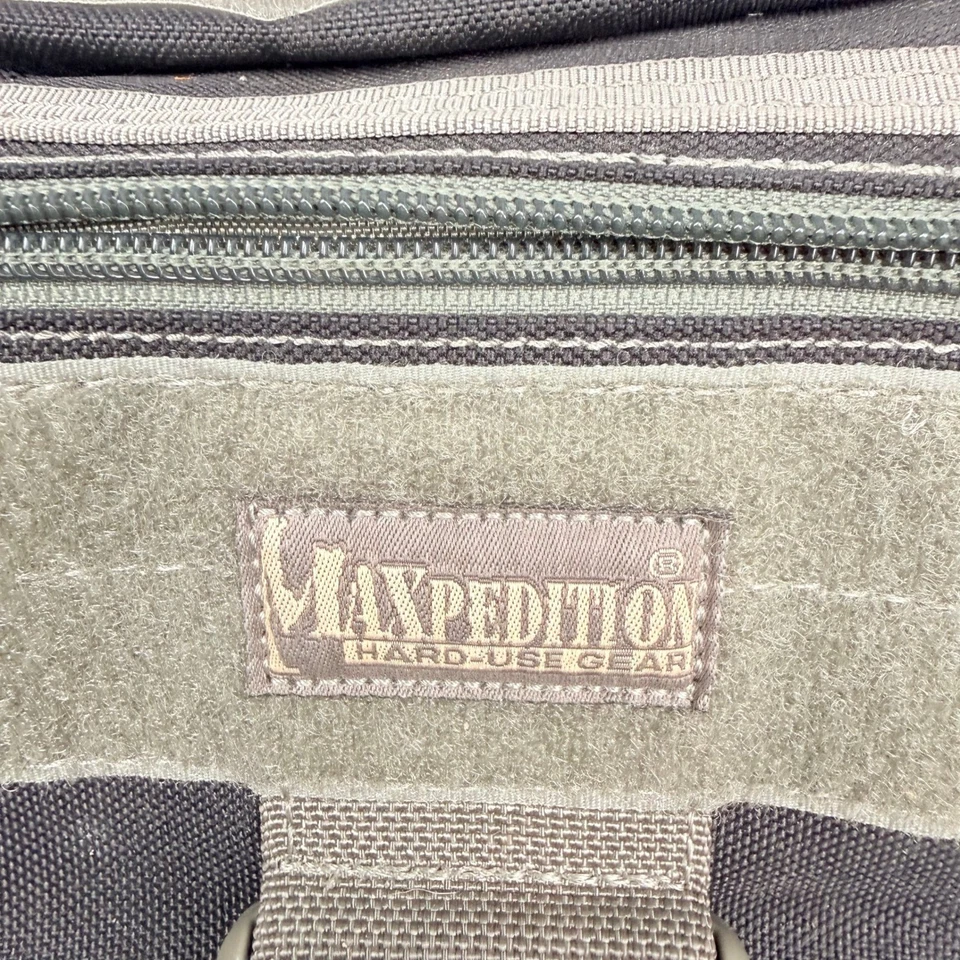 Maxpedition Jumbo Versipack Negro Gris Bolso Táctico Bandolera Paquete de Hombro EDC Foto 2 de 4