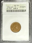 1956-D/D Wheat Cent FS-022 (FS-508) RPM-8 ANACS AU-50, $5 Off 3 Items!!!