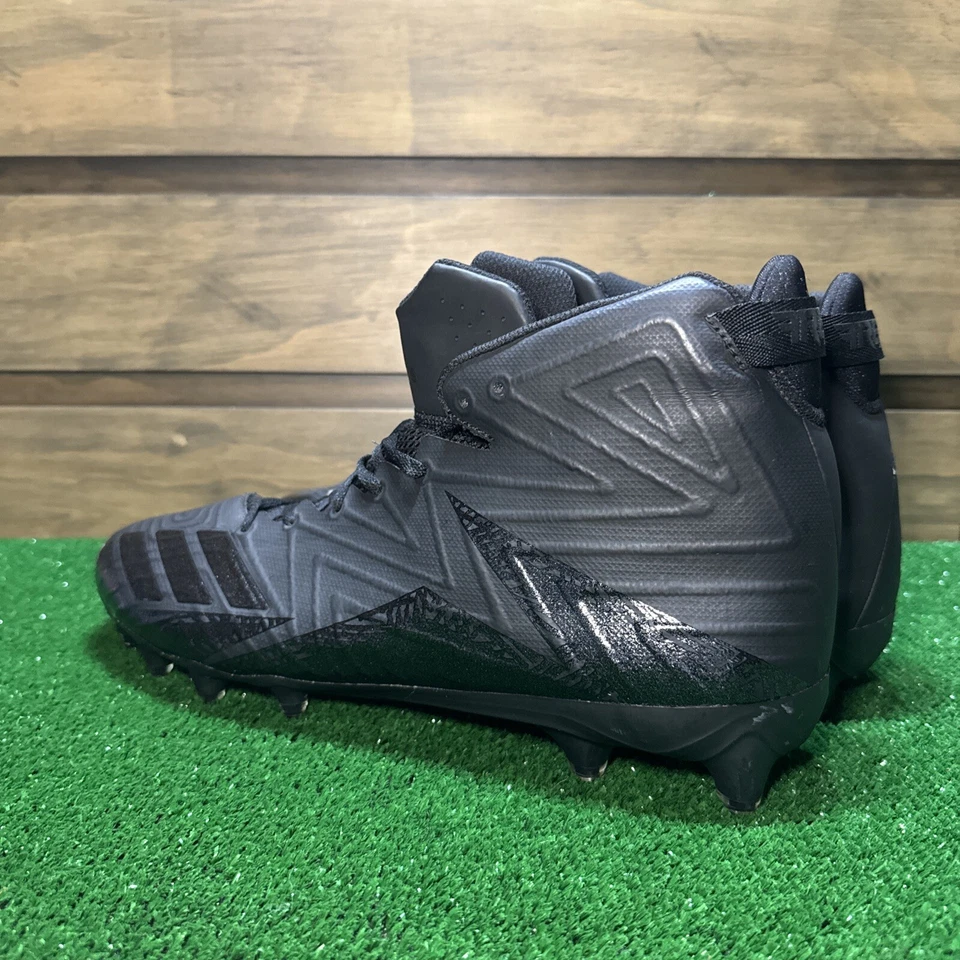 Adidas Freak X Carbon Mid Men's Football Cleats Triple Black Size 18 - Image 3 of 4