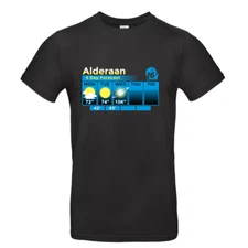 Alderaan Weather Forecast Tee Mens TV Film Crew Neck Short Sleeve T-Shirt