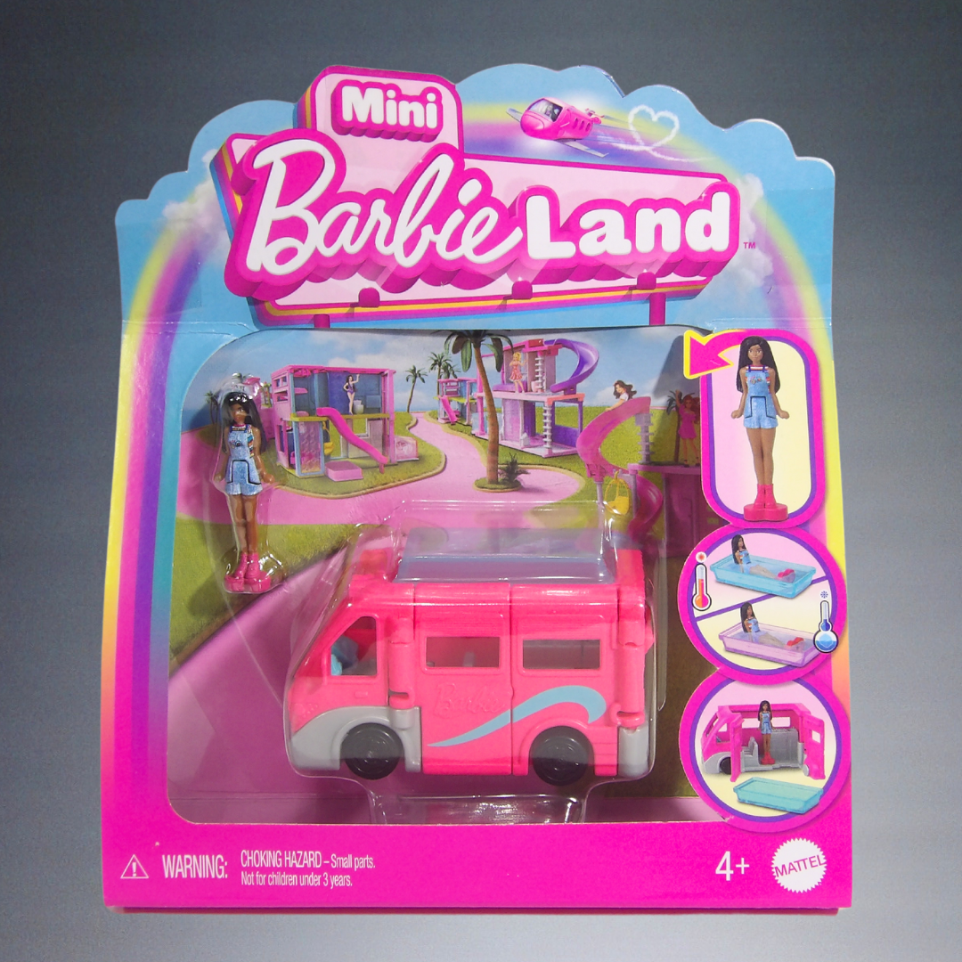 2024 MATTEL MINI BARBIELAND PINK CAMPER VEHICLE HYF39-0910