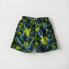 Spyder Swim Trunks Boys Medium Blue And Green With Pockets