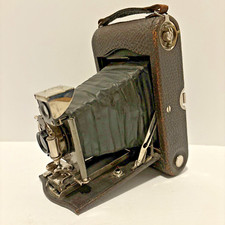 Antique Kodak 1909 No. 3 Folding Pocket Model H Bellows Camera Library Decor USA