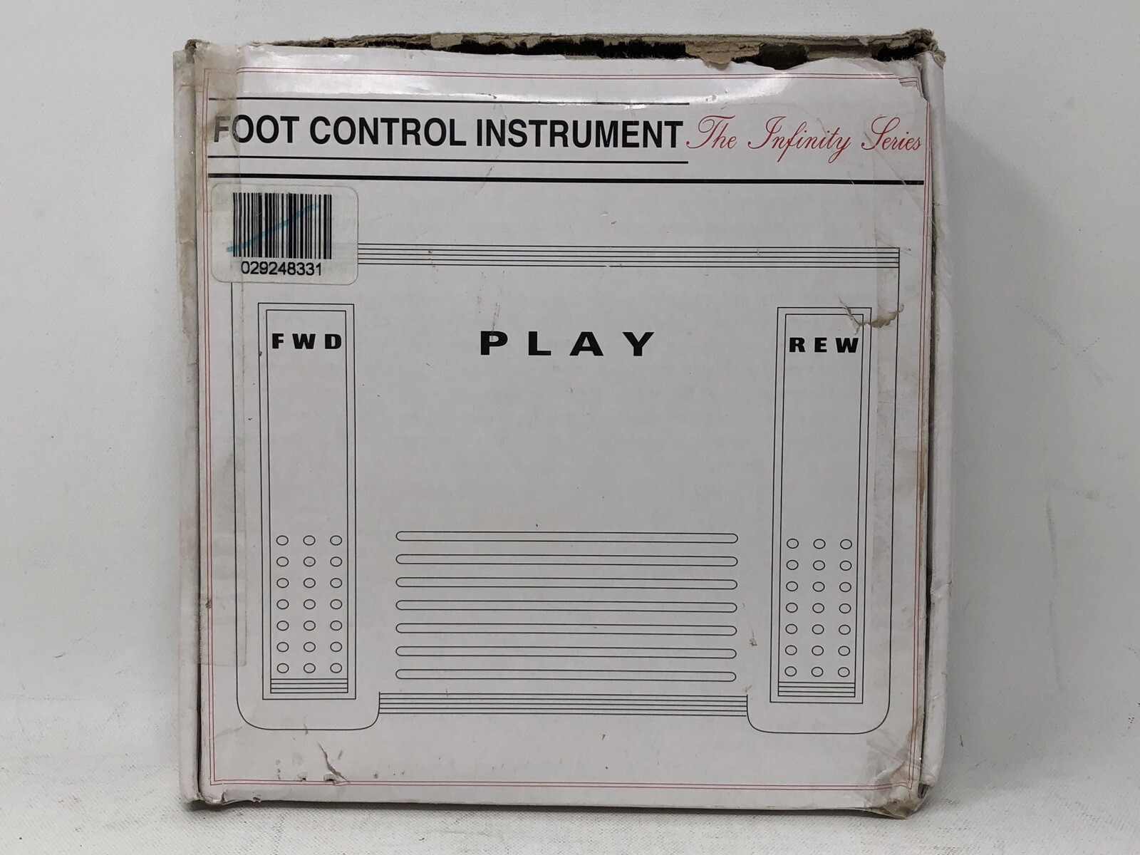 The Infinity Series Foot Control Instrument IN-19 Foot Pedal Black