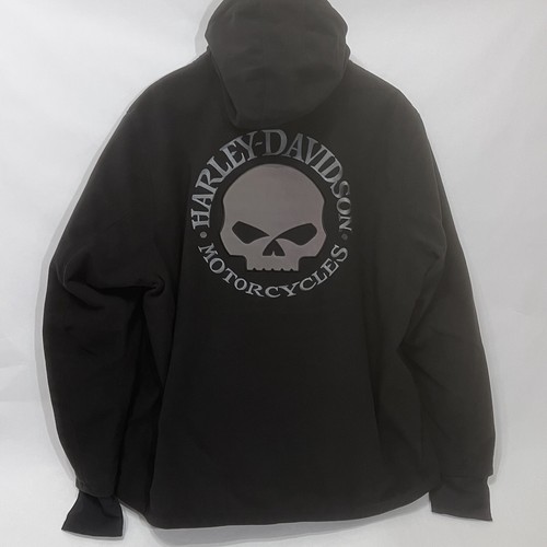 Harley Davidson Cross Roads II giacca pile con cappuccio Willie G teschio uomo taglia 3XL