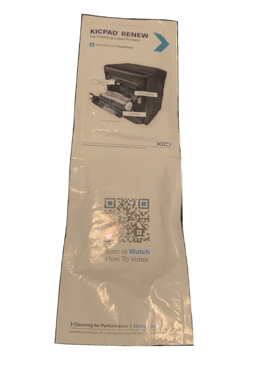 Thermal Label Printer Cleaning Cards Cleaner, KICPAD RENEW