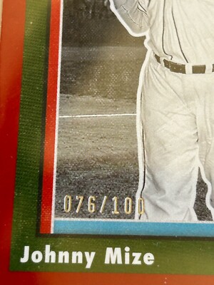 2023 PANINI CHRONICLES MCLASSICS JOHNNY MIZE -YANKEES -SERIAL #076