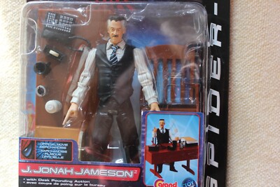 スパイダーマン J・ジョナ・ジェイムソン フィギュア トイビズ ToyBiz Spider-Man: J. Jonah Jameson with Desk Pounding 6 inch