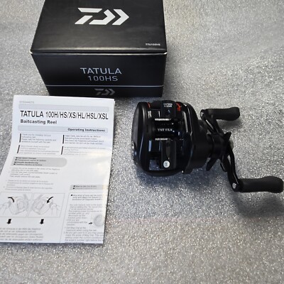 Daiwa TTU100HS 100HS Tatula 100 Baitcasting Reel, 7.1:1, Black 