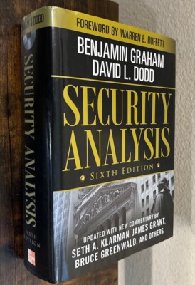 Security Analysis Sixth Edition 2009 Foreword by Warren Buffett HCDJ with CD-ROM