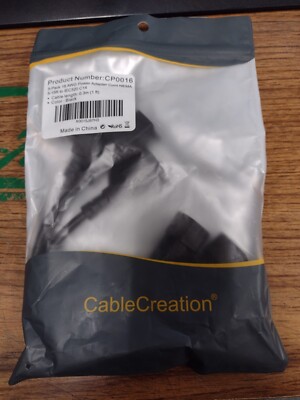 Cable Creation 5 Pack 18 AWG Power Adapter Cord NEMA 5-15R to IEC320 --- @80