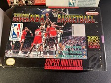 TECMO Super NBA Basketball SNES Nintendo Game Cardboard Collector  BOX 