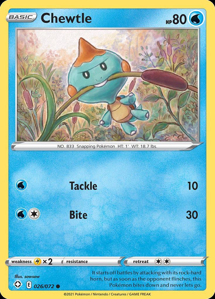 Pokemon Chewtle (26/73) Shining Fates NM
