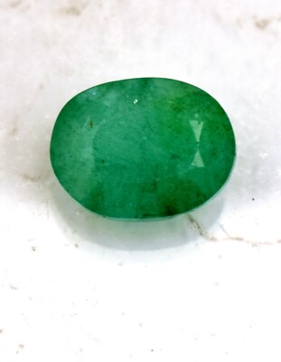 5.00 Ct Natural Emerald Zambian Oval Faceted Oval Cut Loose Certified Gemstone