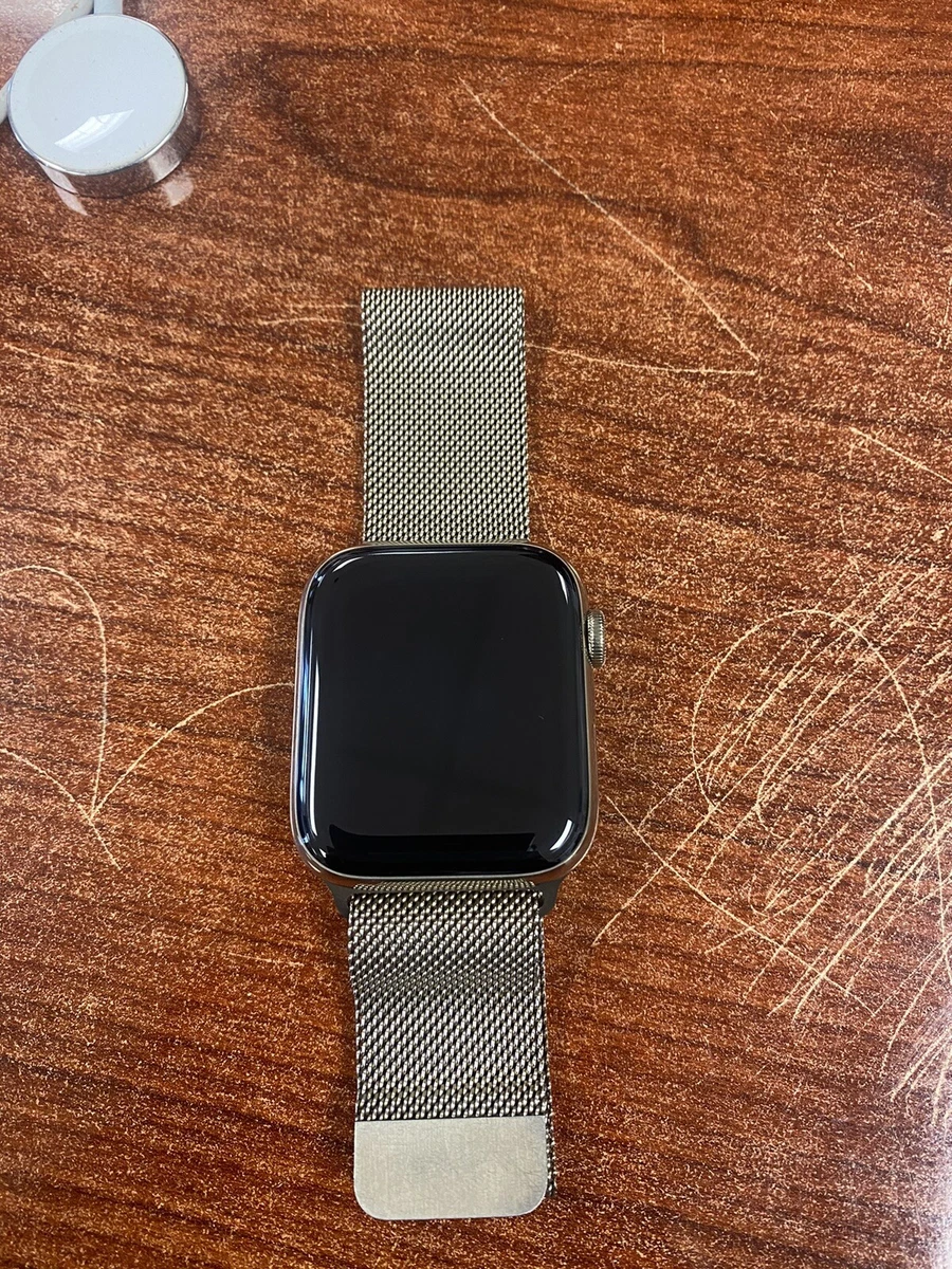 Apple watch series 4 stainless steel 44mm case with milanese clearance loop