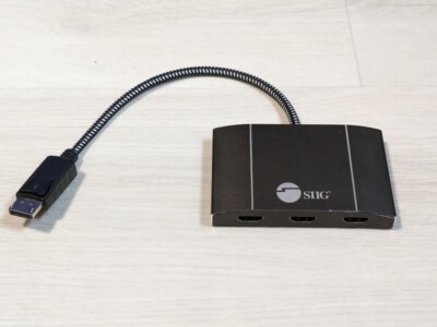 Third Monitor Adapter Tested Triple Monitor Adapter/DisplayPort to 3 HDMI/ SIIG CE-DP0C12-S1 ...
