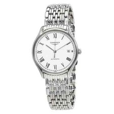 Longines Lyre Automatic 35mm White Dial Stainless Steel Ladies Watch L48604116